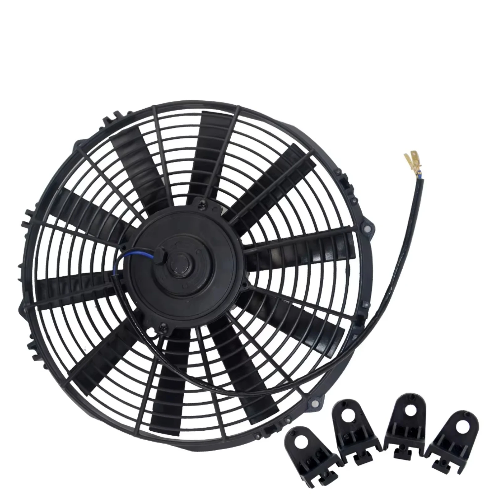 13-Inch Universal 12V 90W Slim Reversible Electric Radiator with AUTO FAN Push Pull Including Type I 13 Mounting Kit