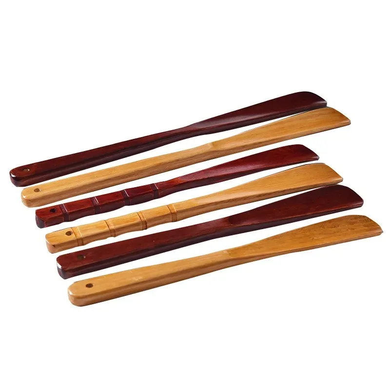 1 PCS New Travel Portable Mini Shoe Spoon Wood Shoe Short Handled Wooden Shoehorns 16/40CM Solid Wood Horns Shoes Accessories