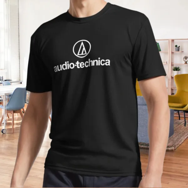 

Новая лучшая футболка Audio-Technica Active, футболка с забавным логотипом, Мужская футболка размера от S до XL
