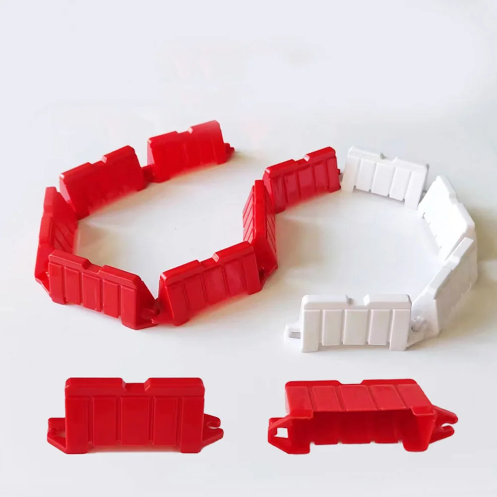 50 Pcs Drift Roadblock Mini Blocks Race Track Barrier Replacement Traffic Barricade Rc Miniature Toy Barriers Fences