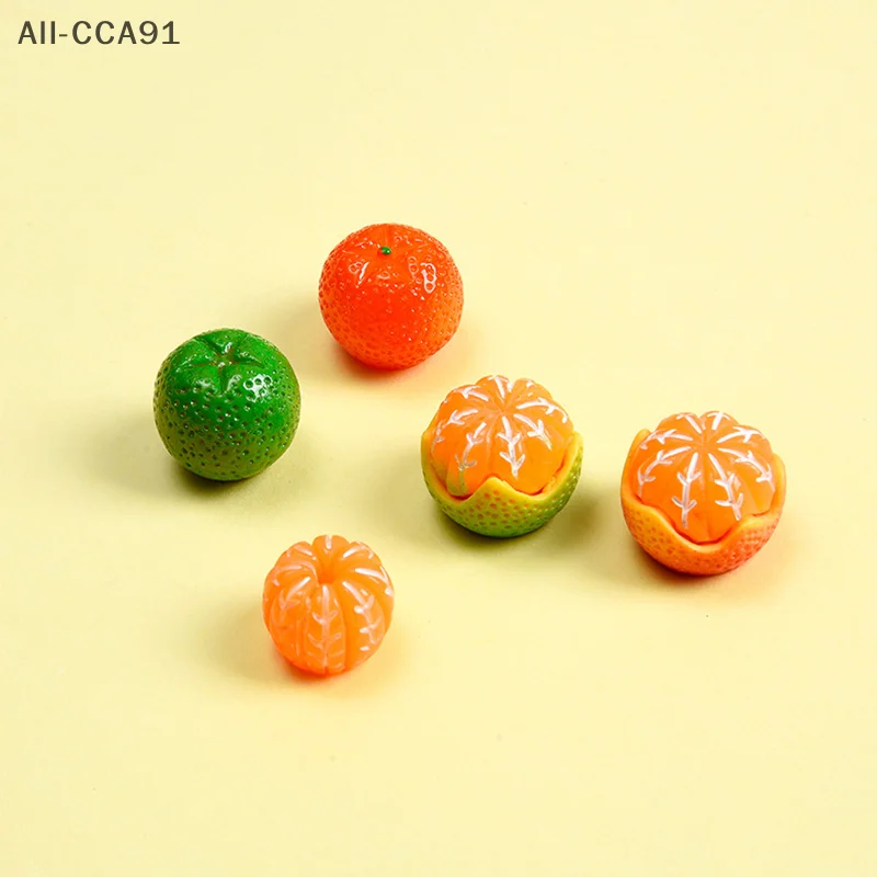 Aimant de réfrigérateur Orange CCA91-5pcs, décoration de réfrigérateur pour la maison, cadeau de cuisine, panneau d'affichage, Note de poste, autocollant créatif mignon, DIY bricolage