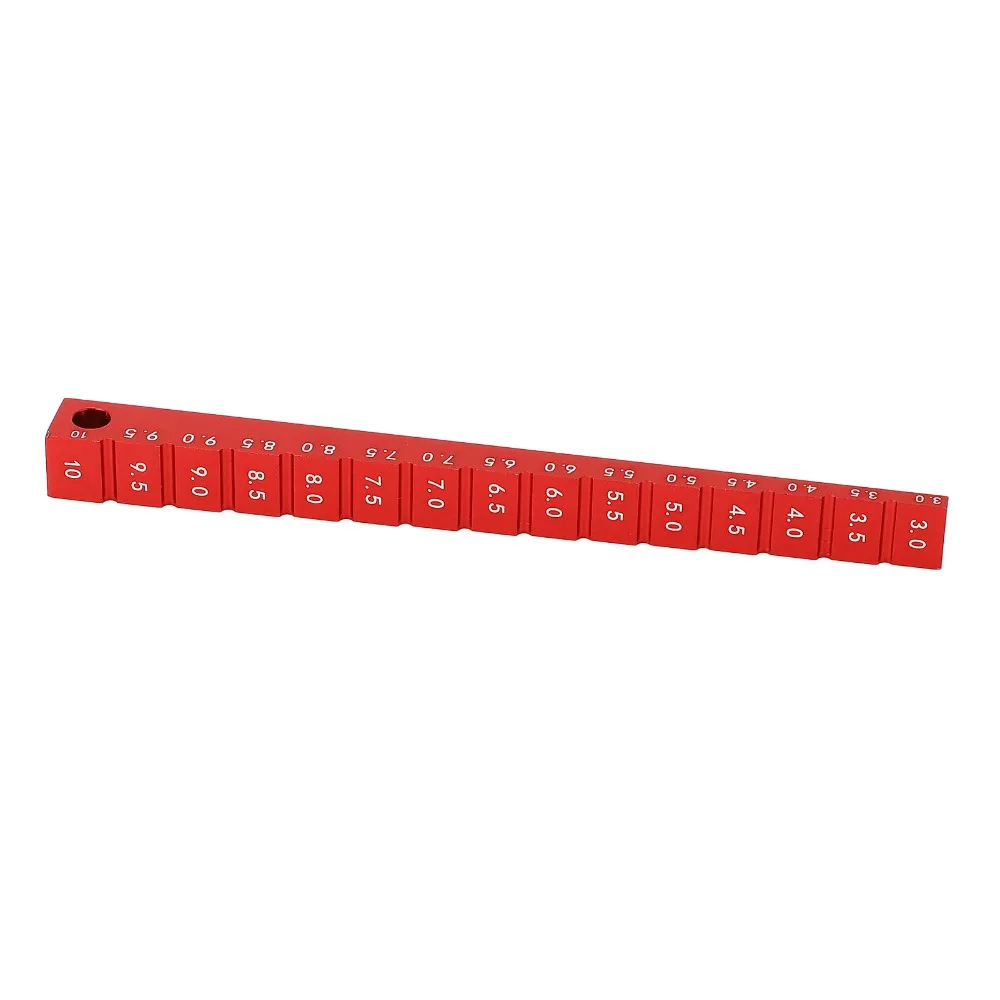 2 Pcs Aluminum Alloy Ride Height Gauge 3‑10mm With Clear Scale RC Ride Height Gauge Chassis Ride Height Gauge Measure RC Car