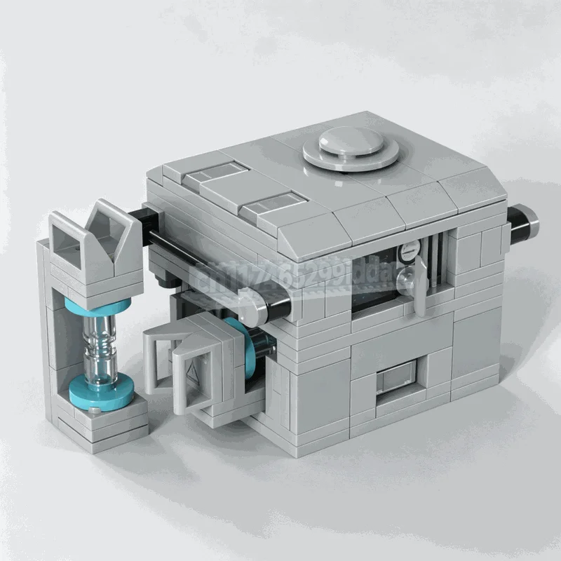 1544PCS Futuristic Armoured Generator Transport Vehicle MOC Model Custom Puzzle Sci Fi Building Blocks DIY Assembly Creative Toy