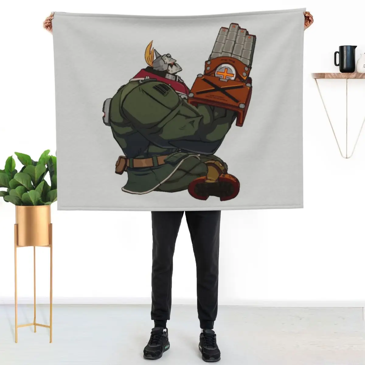 Guilty Gear - Potemkin Throw Blanket Quilt Personalized Gift Sofas For Sofa Thin for winter Plush Blankets
