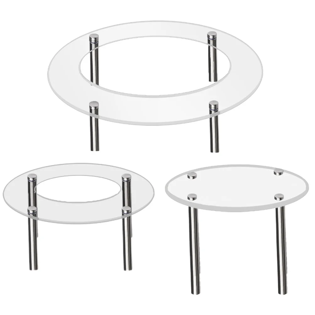 

3 шт., подставка для торта, прозрачная подставка для десерта, 3 слоя, подставка для кексов для свадебной вечеринки, BT097, поднос для торта