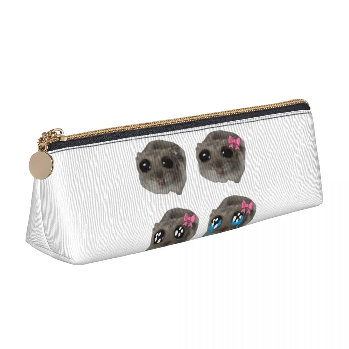 

Sad Hamster Meme Pack Pencil Case for Studen School Pen Box Pencil Bag Stationery Supplies Pen Holder Bag