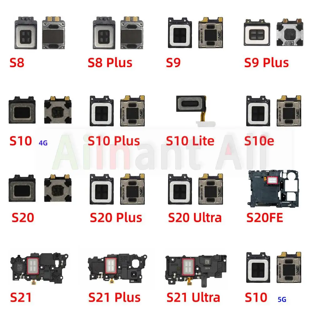 Передние наушники AiinAnt для Samsung Galaxy S8 S9 S10 S20 S21 Lite Plus Ultra, телефонные наушники, динамик, гибкий кабель