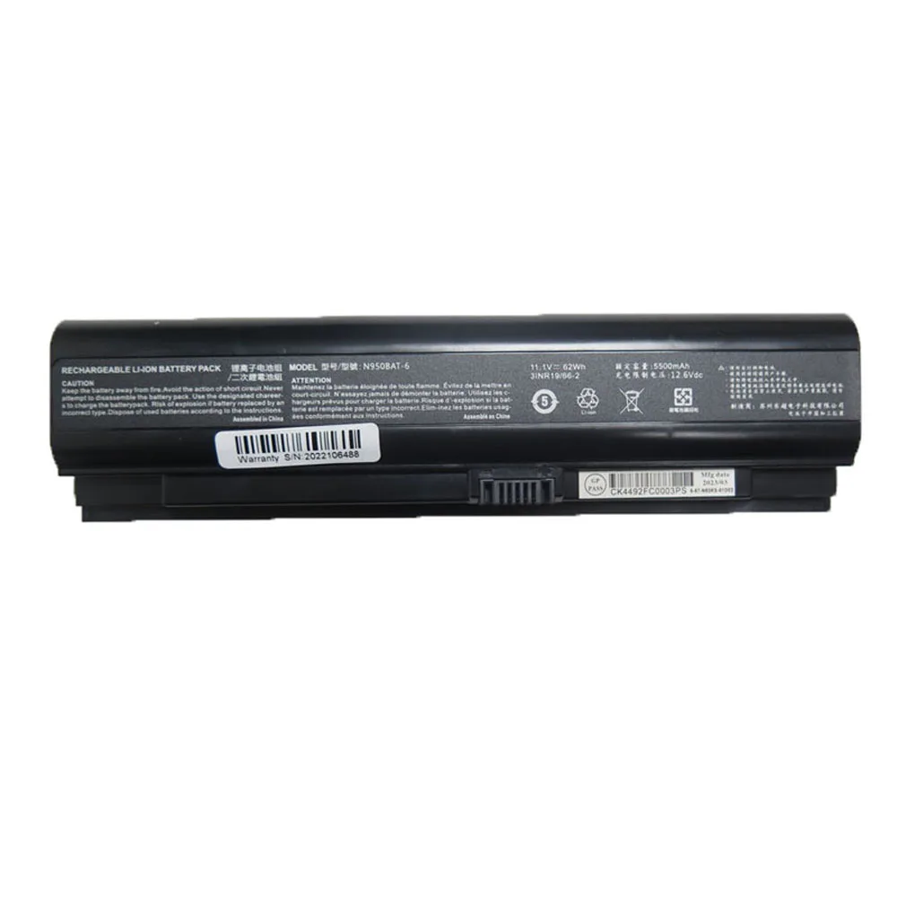 

Laptop Battery For 6-87-N96KS-51K00 6-87-N85KS-61D02 6-87-N85KS-61D03 New