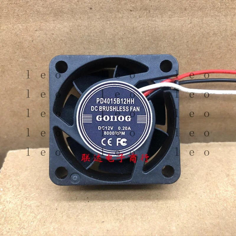 AA  for  GOIIOG PD4015B12HH DC12V 0.2A 4CM 4015 3-Wire Cooling Fan