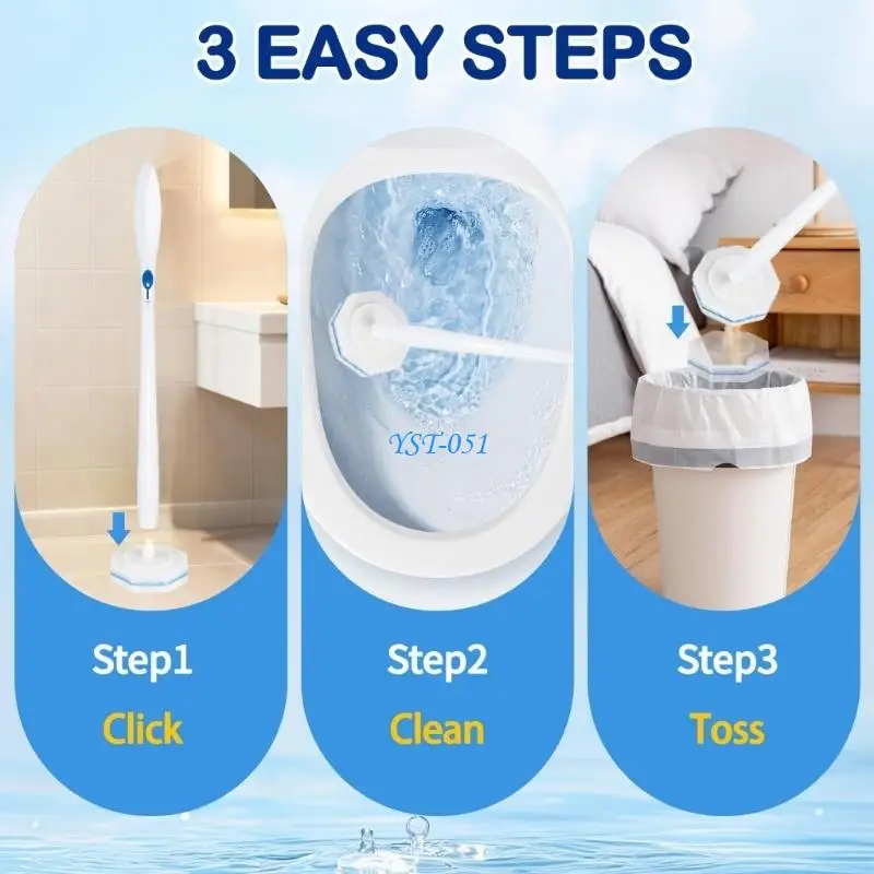 

E15A Bathroom Toilet Washing Brush with Replaceable Brush Head Bathroom Accessories