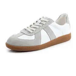 Luksusowe damskie trampki 2024 New Genuine Leather Ladies Moral Training Shoes Casual Spring Flat Shoes Women Zapatillas De Mujer