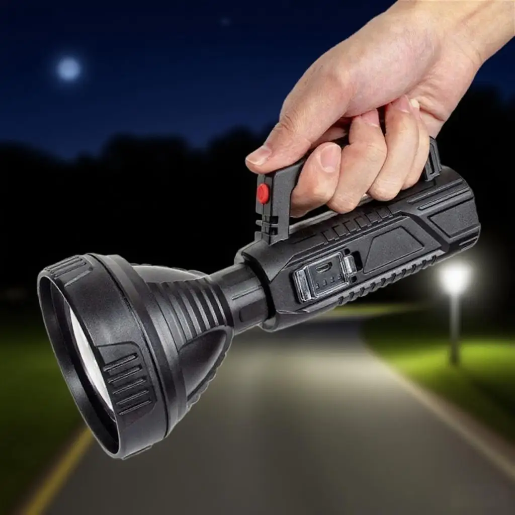 

Уличный фонарик Мощный светодиодный фонарик Ручной прожектор USB Перезаряжаемый Супер яркий уличный фонарь для кемпинга