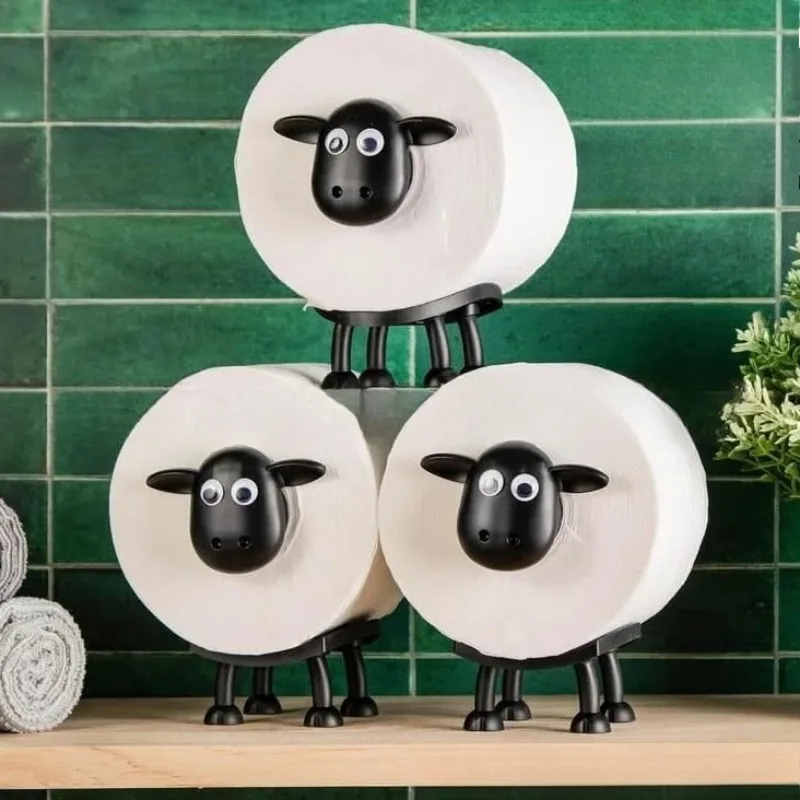 

Sheep Shape Toilet Paper Holder Lovely Sheep Tissue Box Stackable Paper Holders For Home Bathroom Tissue Roll Storage