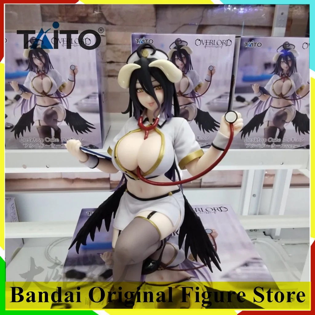 

Original TAITO Overlord Anime Albedo Desktop Cute Nurse Action Figurine Toys PVC Model Figuarts Collection