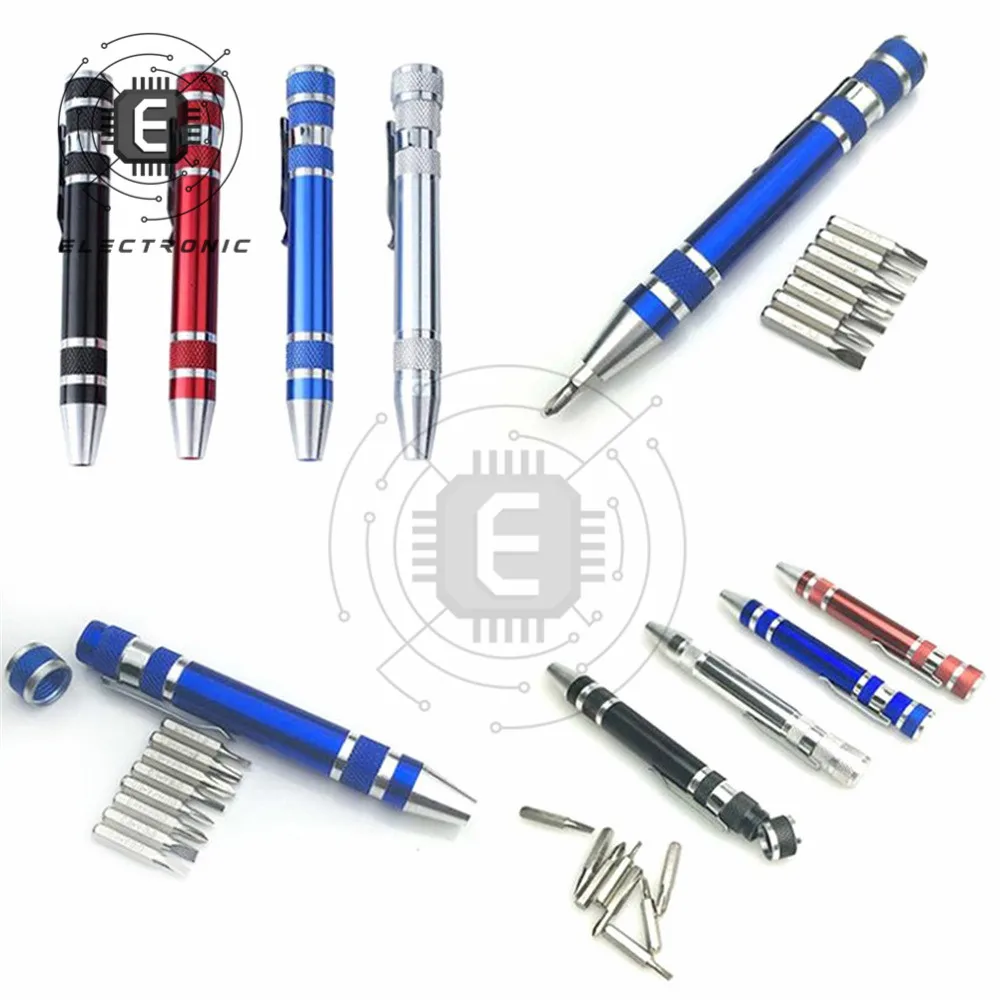 多機能精密ミニドライバーペン,8 in 1,手動工具キット