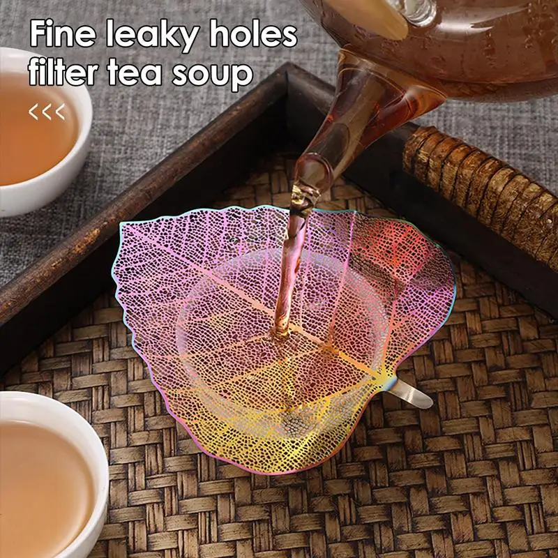 Leaves Shaped Tea Strainer Leaf Tea Filter Maple Bodhi Leakage Kung Fu Tea Infusers Stainless Steel Hollow Out The Leaves Filter