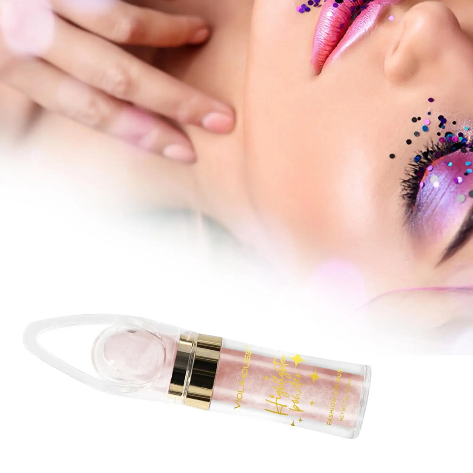 بودرة هايلايتر لامعة من Fairy Shimmer، مكياج للوجه، أحمر الخدود، مستحضرات تجميل للتجمعات العائلية #5