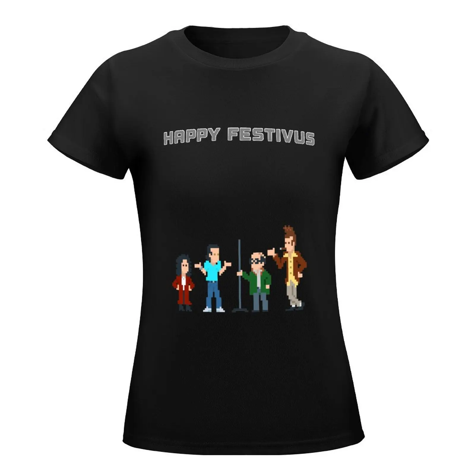 An 8 Bit Festivus Miracle T-Shirt customs design your own plus size tops Blouse cute t-shirts for Women