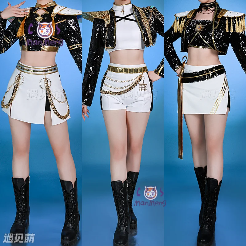 

KPop Demon Hunters, новинка 2025, Rumi Mira Zoey HUNTR/X, карнавальный костюм на Хэллоуин, женский сексуальный поющий костюм, полный комплект, S-XXXL