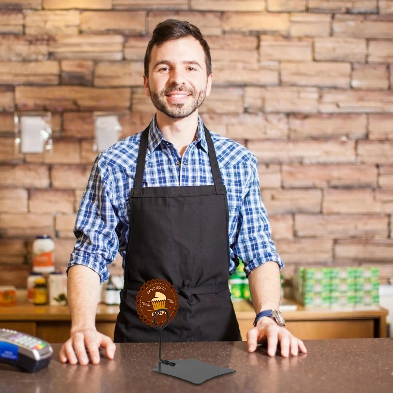 

Набор из 5 металлических держателей ценников для пекарен, супермаркетов, продуктовых магазинов, многоразовые зажимы для этикеток
