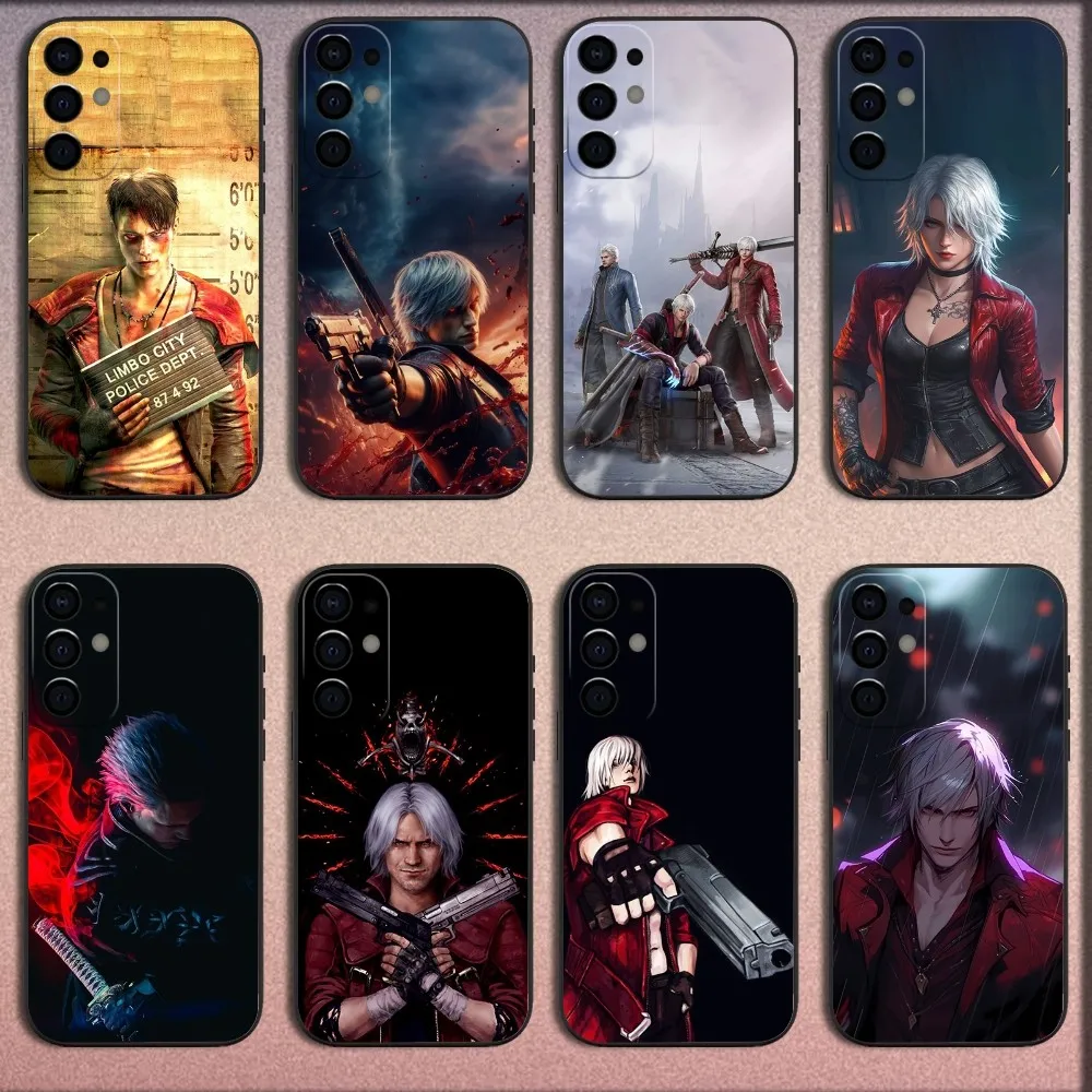 

D-Devil May Cry DMC Phone Case For Samsung S25,S24,S21,S22,S23,S30,Ultra,S20,Plus,Fe,Lite,Note,10,9,5G Black Soft Cover