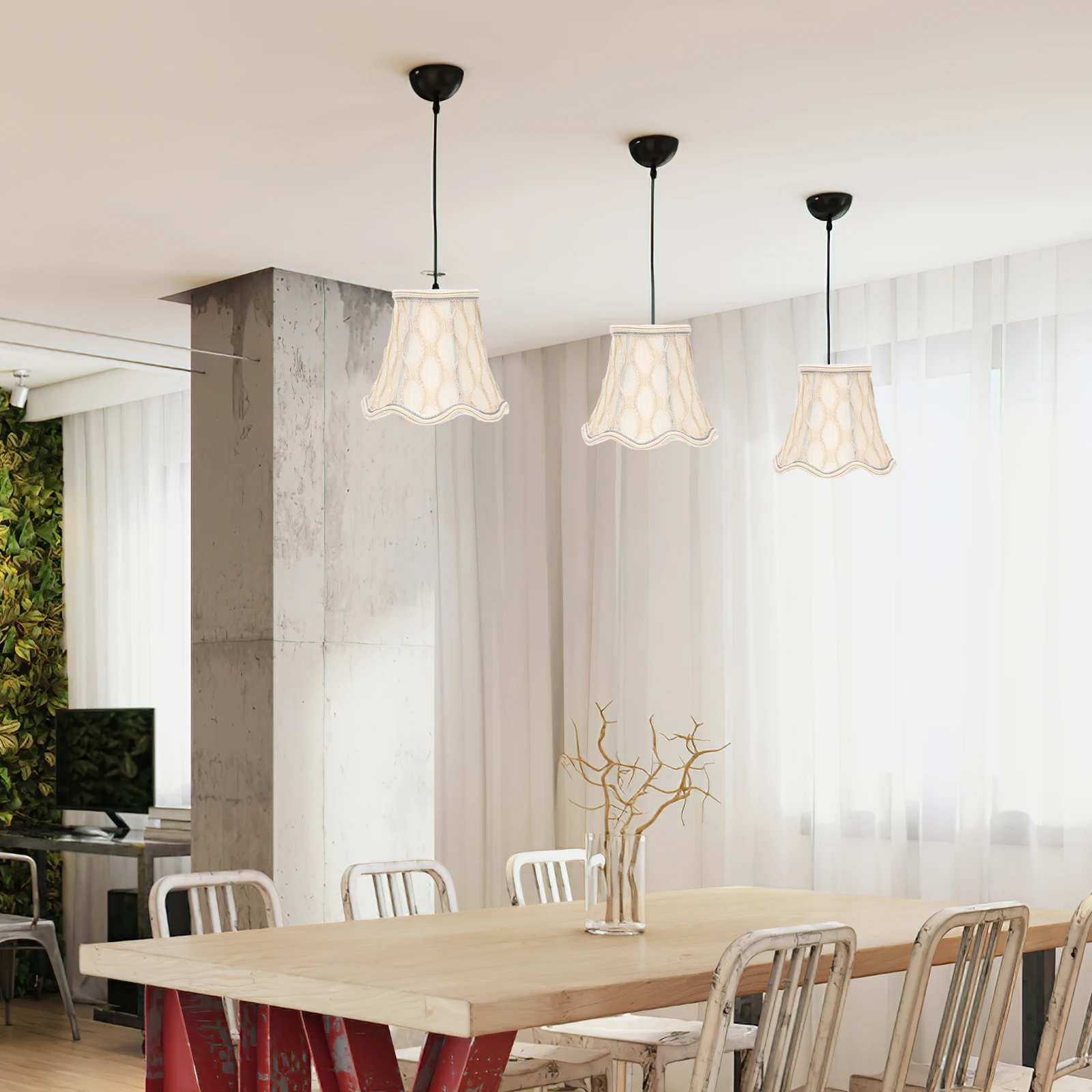 

Lampshade Housing Simple Fabric Cover Replacement for Desk Wall Floor Lamp Shades Indoor Light Accessories