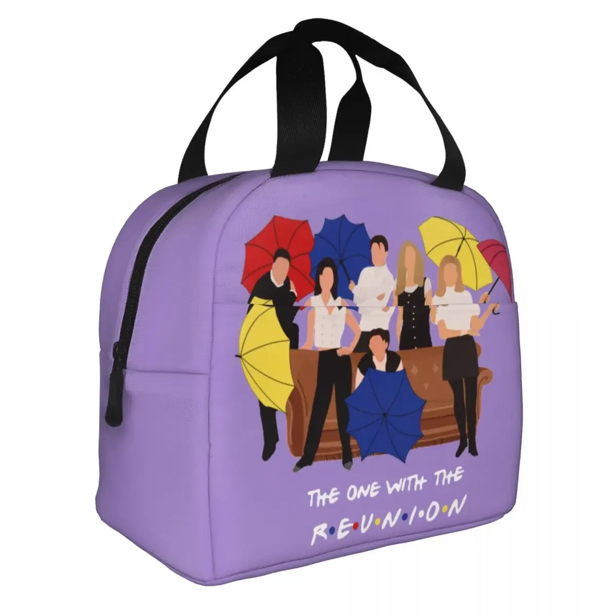 Reunited Insulated Lunch Bags Thermal Bag Reusable Friends The Reunion Monica Ross Rachel Joey Phoebe Leakproof Tote Lunch Box