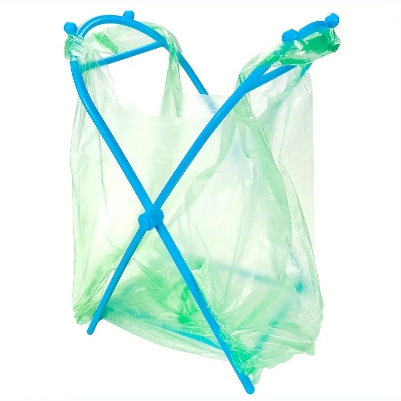 1 pz supporto per sacchetto della spazzatura da cucina in plastica ABS gancio pieghevole supporto portaoggetti scaffale per sacchetti della