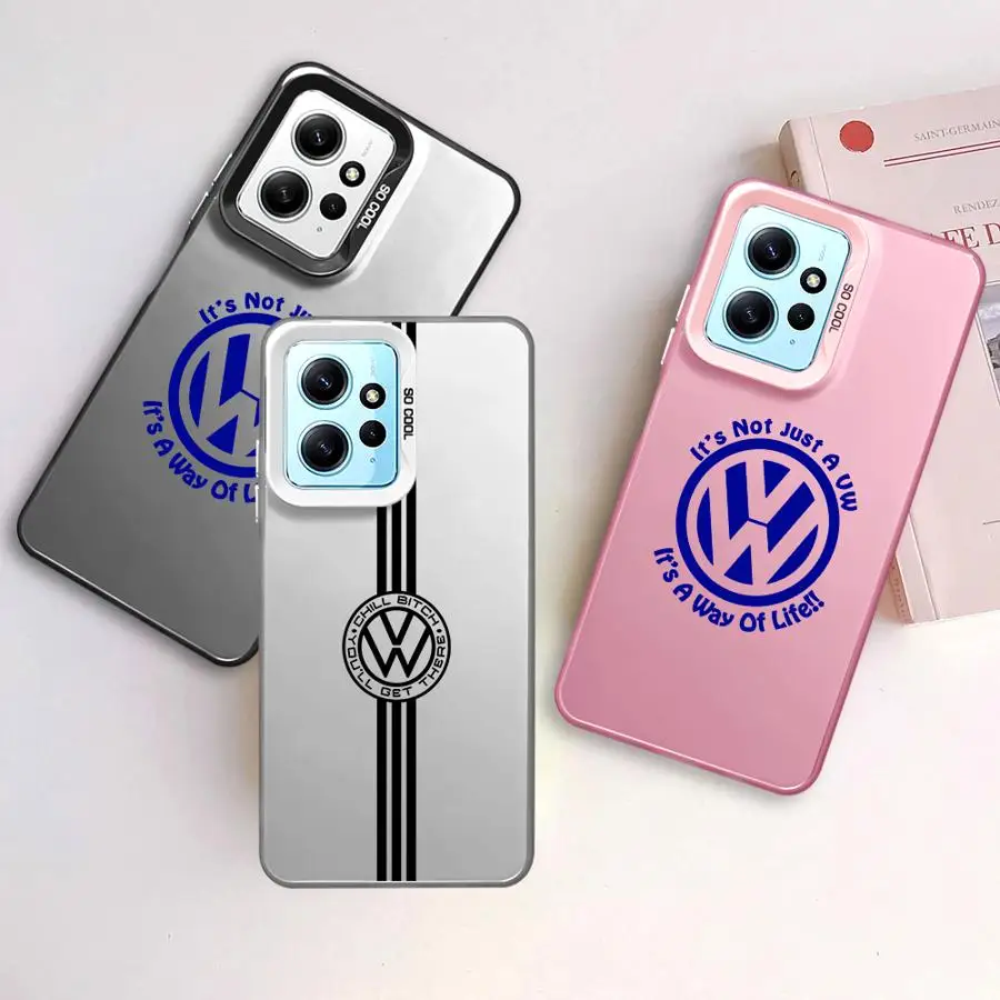 V-olks-wagen VW Car Phone Case for Xiaomi Redmi Note 10 Pro 10S 11 11S 12 12S 13 Pro+ 5G 12 Pro+ 4G 11 Pro Cover