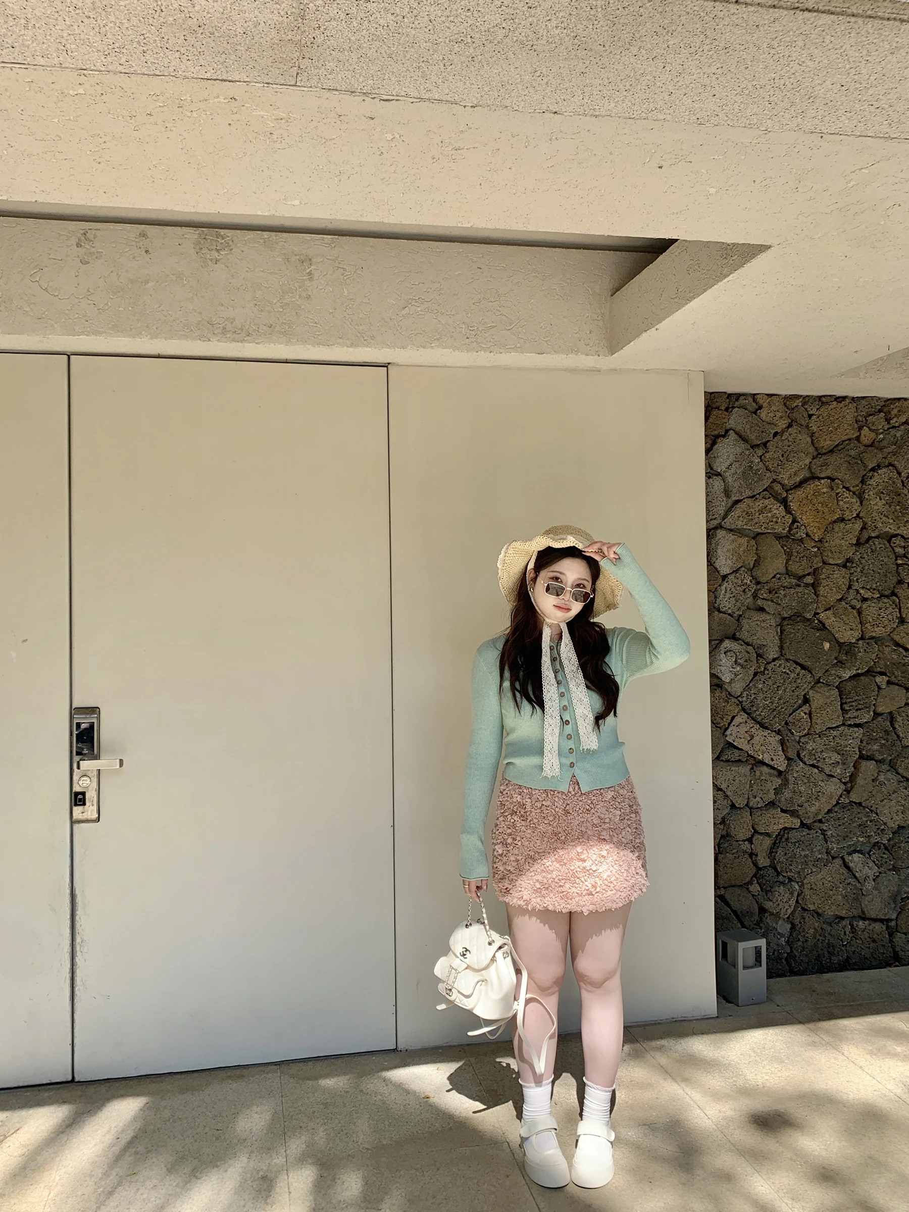 

M5T6 Korean Sle een Knitted Slim Fit Sweater Coat for Plump Women Spring Faion Casual Versatile Long Sve Cardigan