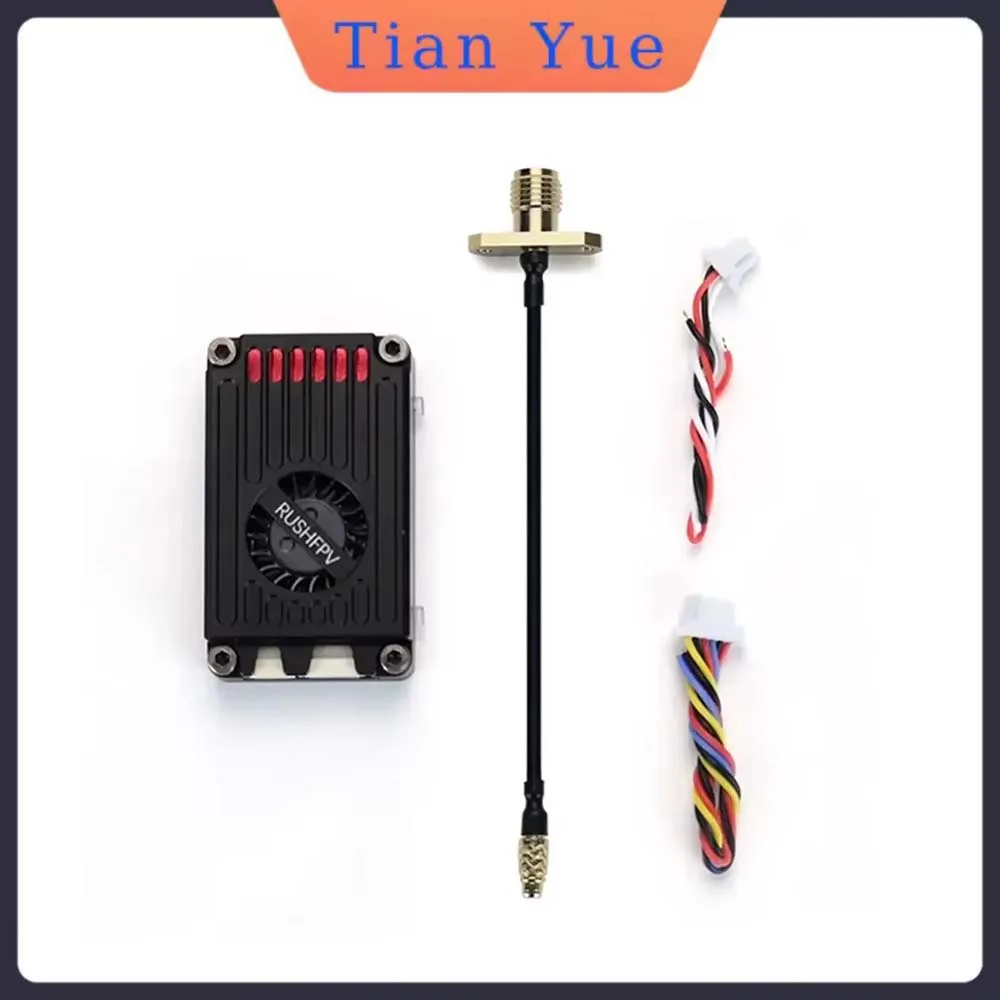 

RUSHFPV MAX SOLO XBAND 4,9G 2,5 Вт 8-канальный передатчик VTX 4,9 ГГц с ЧПУ Встроенный охлаждающий вентилятор для FPV Range Racing Drone RC Tool