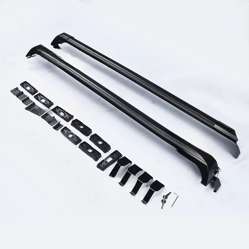 High Quality Aluminum Alloy Roller Shutter Cover Roof Rack Luggage Bar 100kg Capacity 120/130/135cm SUV Pickup