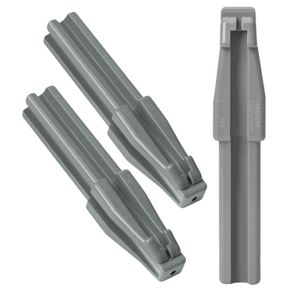 Taille-crayon en bec de canard, outil auxiliaire pour stylos de maquillage pour sourcils et lèvres, aide à l'affûtage, Angle de précision en plastique gris, 3 pièces