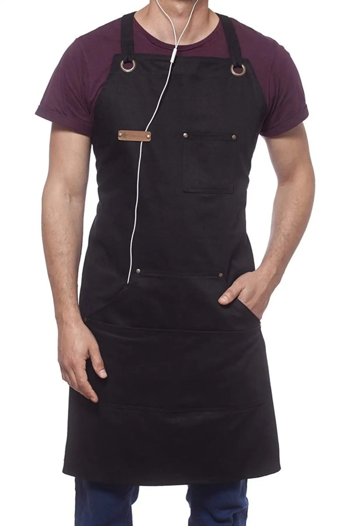 Pendant Kitchen Apron Master Chef Cafe Chef Waiter Cook Salon Tattoo Barista Apron Staff Gown