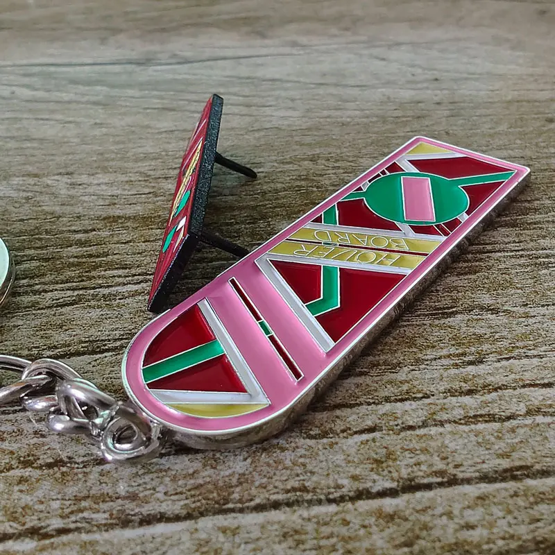 العودة إلى المستقبل المينا دبوس كيرينغ تحوم مجلس التلبيب دبوس حلقة رئيسية فيلم الخيال العلمي حقائب الظهر الطرفية الزخرفية