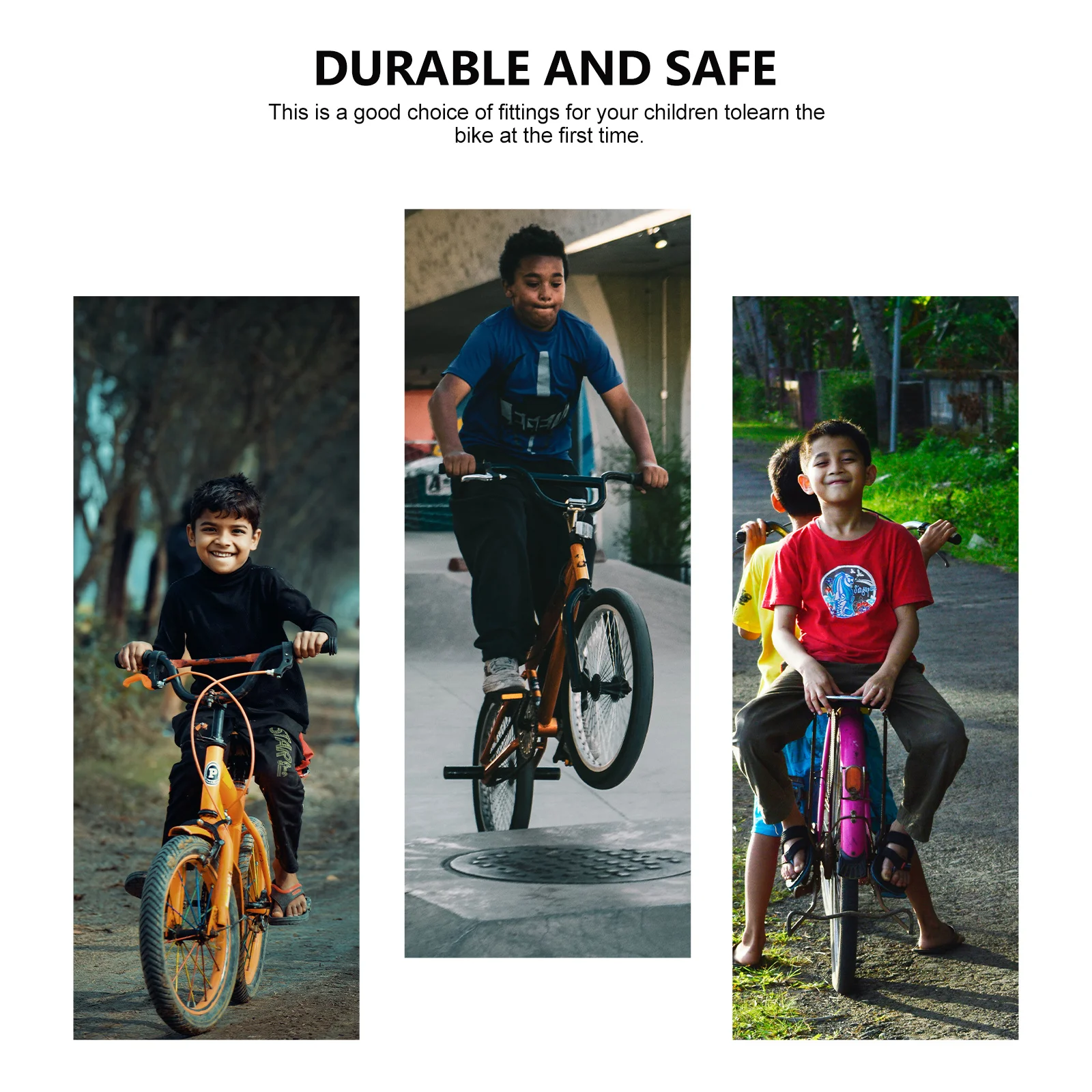 

1 Set Bike Auxiliary Wheels For Kids Yellow Rack Training Wheels, Children Bike Stabilizer For Beginner Cycling Practice, Riding