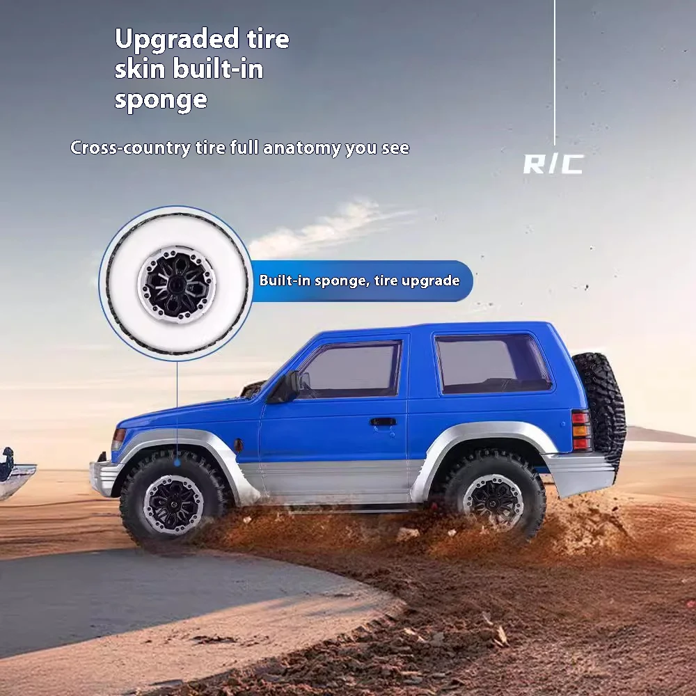 1/14 Ld1297 Pajero Rc Remote Controlled Vehicle With Illuminated Four Wheel Drive Off Road Vehicle Simulation Model Toy Gif