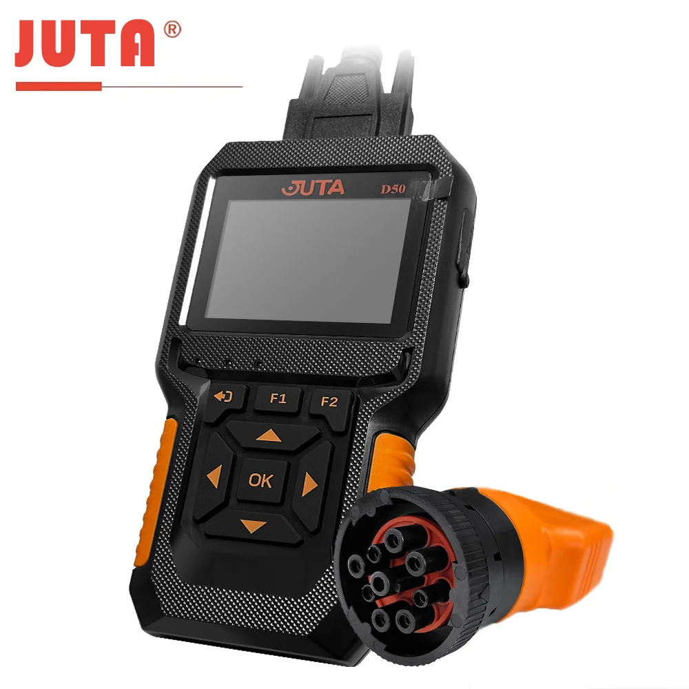 D50 OBD2 Scanner Car and Truck Code Reader Heavy Duty HD Diesel Diagnostic Scan Tool 2 in 1 Auto Clear Check Engine Fault Light