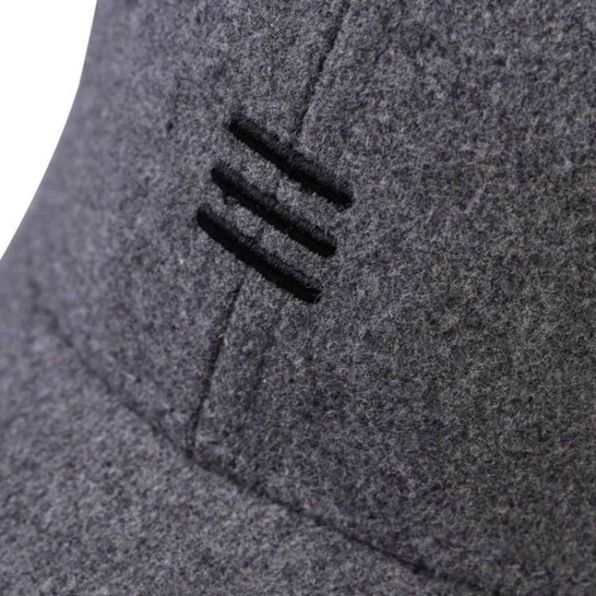 Winter Dad Warm Filz Hüte Großen Kopf Mann Frauen Jungen Mädchen Wolle Visier Männlich Plus Größe Baseball Caps 56-62 cm 62-68 cm – Detail 8
