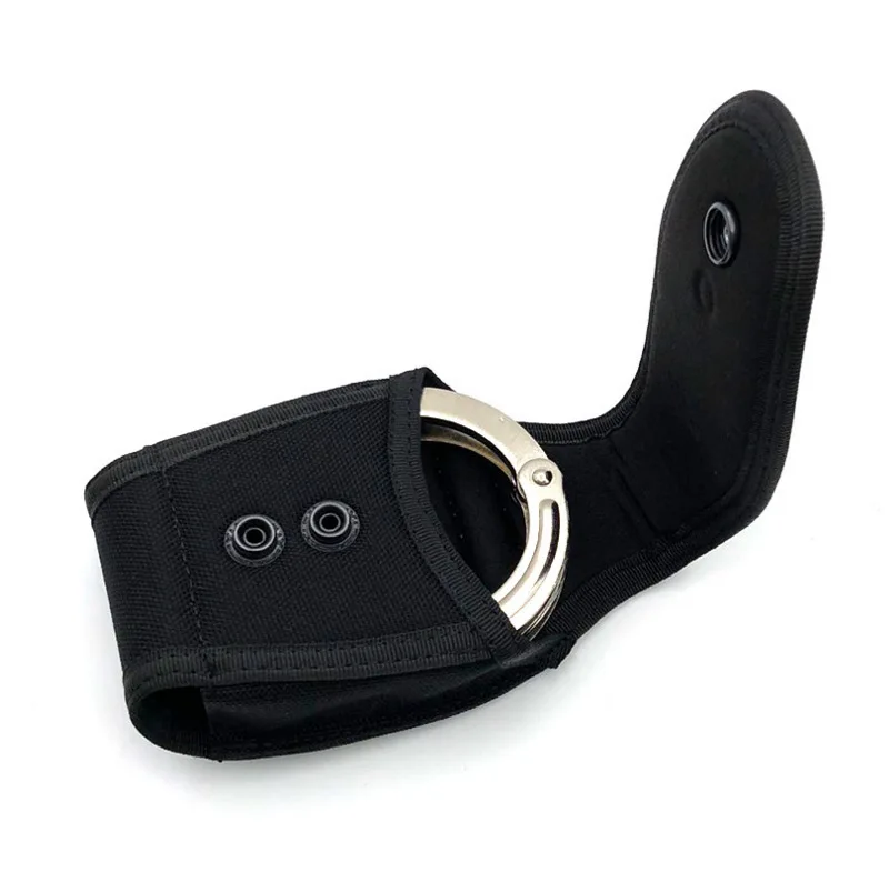 Funda de esposas tácticas de seguridad, funda de grillete, funda de nailon para cinturón de servicio