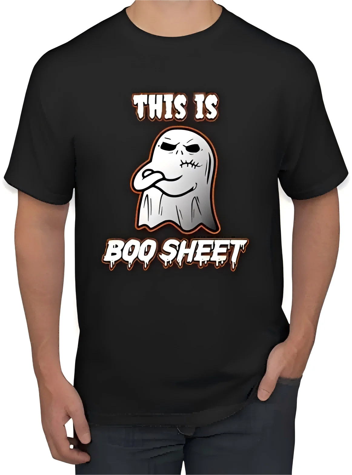 This Is Boo Sheet Halloween Friends Shirt Horror Movie Funny Pumpkin T-shirt