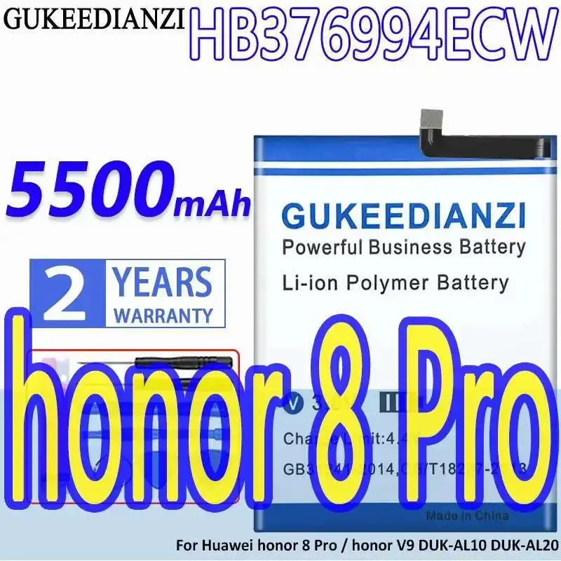 

Для Huawei Honor 8 Pro V9 Duk-AL10 Duk-AL20 экологически чистый аккумулятор мобильного телефона 5500 мАч HB376994ECW