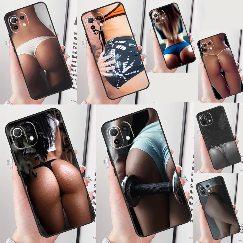 Sexy Girl Ass Bum Cover For Xiaomi 14 Ultra 13 15 11T 12T 13T 14T Pro POCO X6 Pro X3 X5 F5 F6 M6 X7 Pro Case