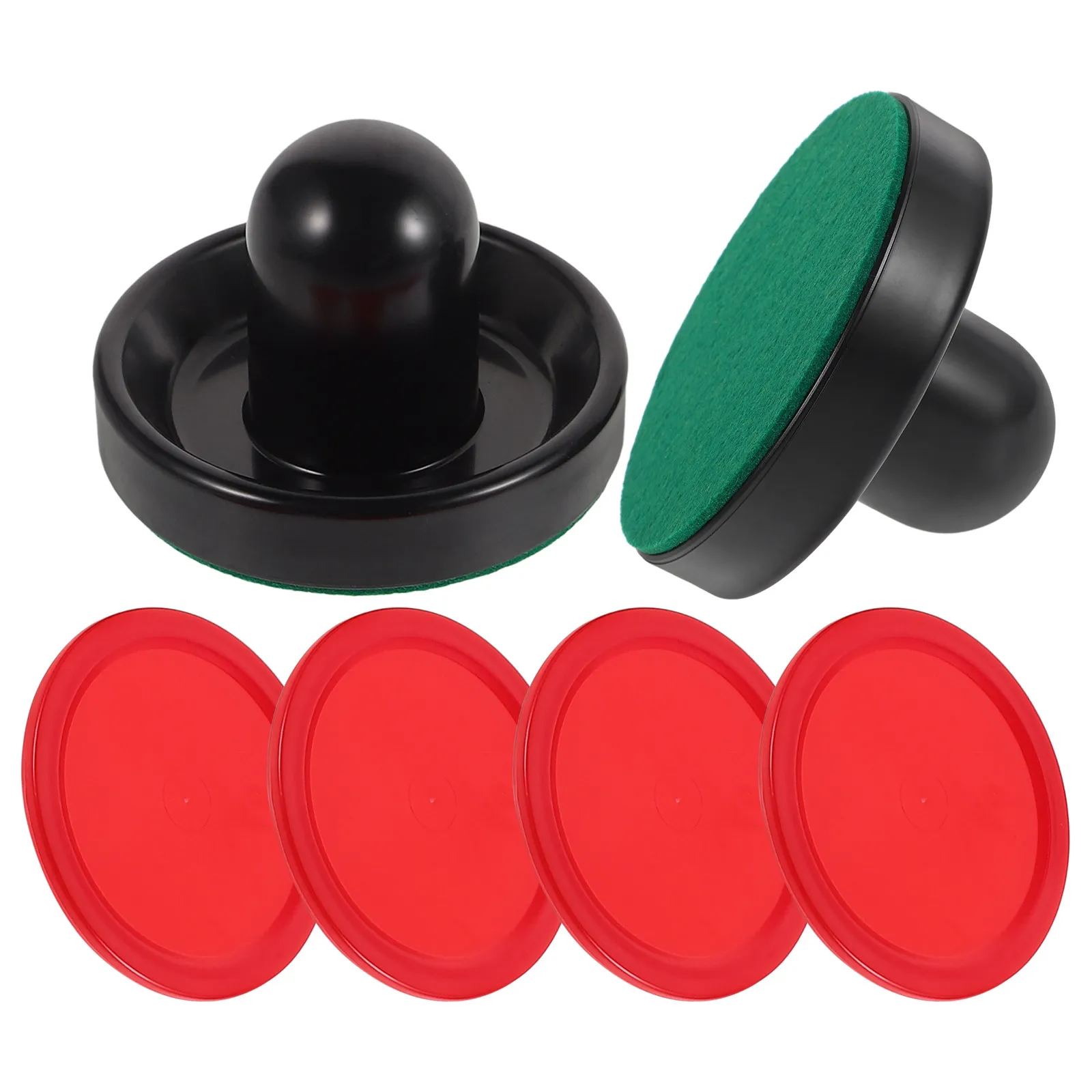 

Air Hockey Pushers Paddles Replacement Set Accessories for Table Hockey Game Smooth Fast Control Indoor Use Game Table