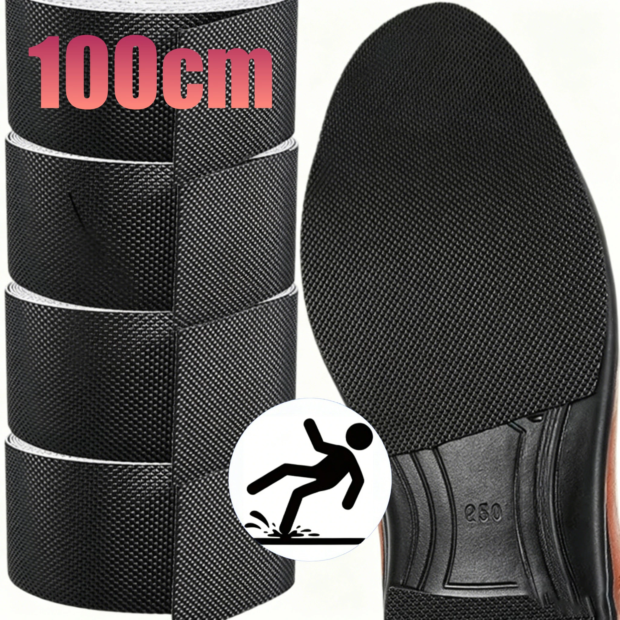 6/8/10CM Thick Non-Slip Wear-Resistant Shoe Sole Sticker-Anti Abrasion Heel Quieter Sound-Canceling Chunky Heel Protection 1Roll
