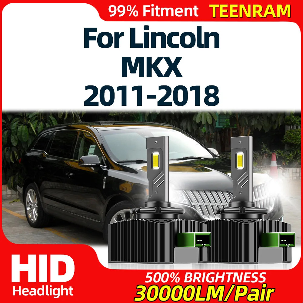 

120W Car LED Headlight Bulbs 6000K White Canbus Error Free Xenon Headlamps For Lincoln MKX 2011-2013 2014 2015 2016 2017 2018