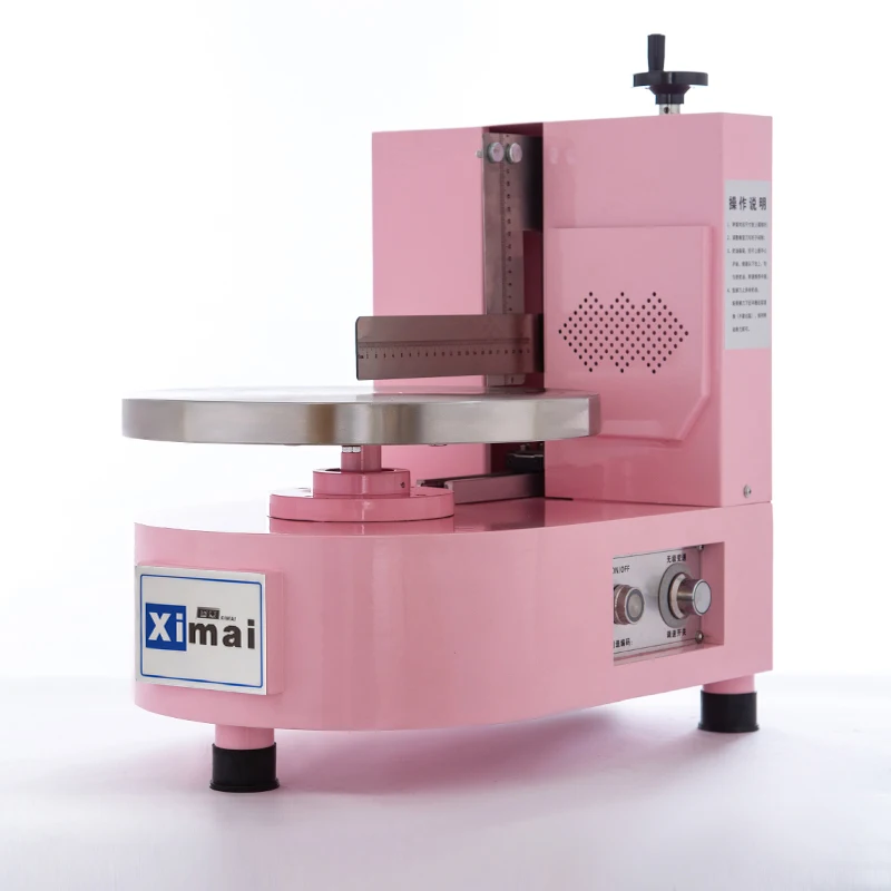 11 gears Automatic Round Cake Cream Coating Filling Machine Cake Bread Cream Decoration Spreader Machine for Birthday