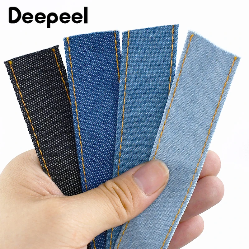 2Meters Deepeel 10/16/25/38mm Polyester Webbing Denim Ribbon Backpack Strap Clothing Jeans Belt Tape Sewing Material Accessories