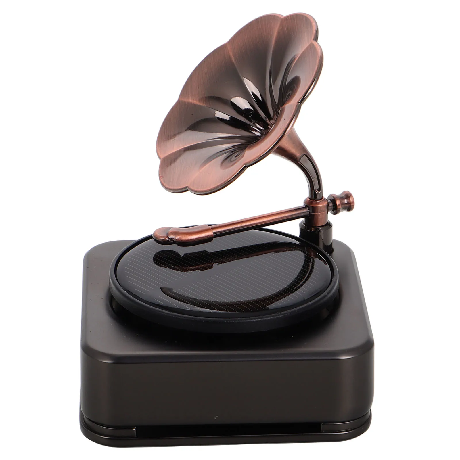 

Solar Car Perfume Diffuser Elegant Zinc Alloy Aromatherapy Freshener Unique Rotating Dashboard Scent Vehicle Interior Fashion