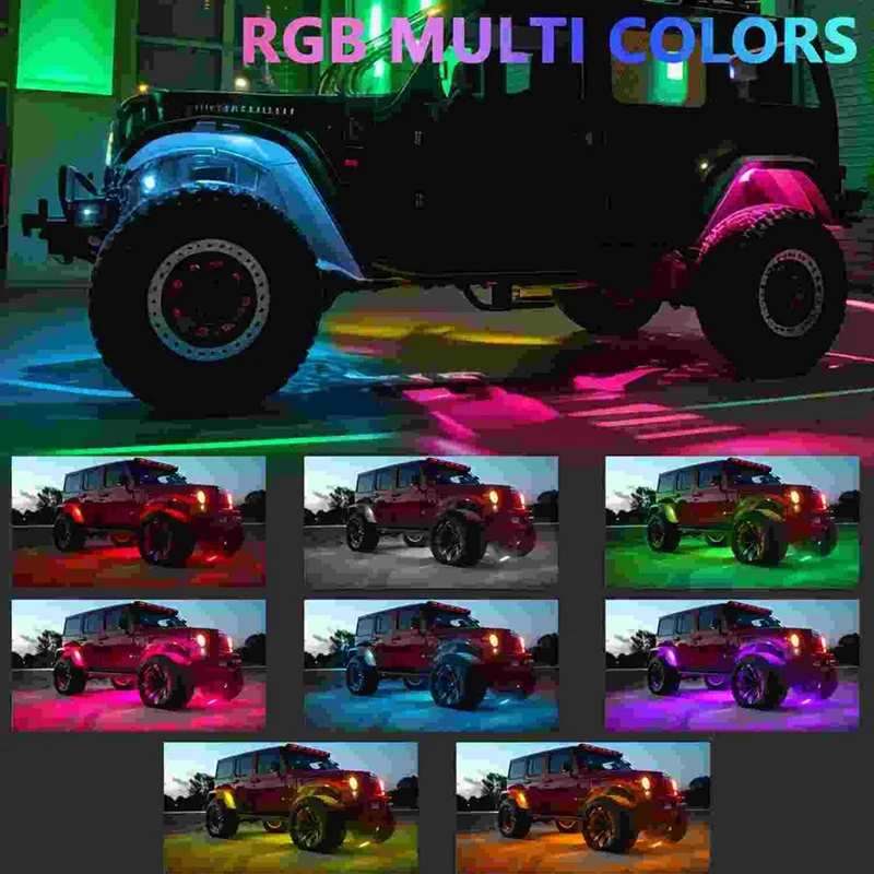 Car Underglow LED Lights, Dream Color Strip Lights With APP Control, Exterior Car Neon Accent Lights Kit Parts Accessories